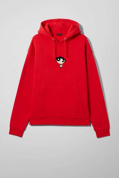 VENHENA Powerpuff Girls Buttercup Red Hooded Sweatshirt - Hoodie