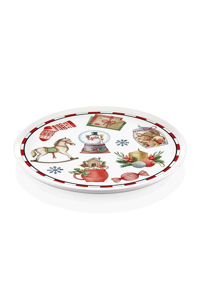 The Mia Globe New Year Themed Serving Plate 30 Cm