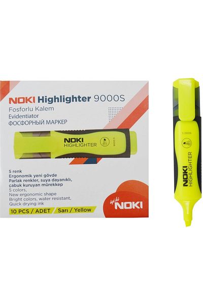 Noki Highlighter 10 Pieces Yellow