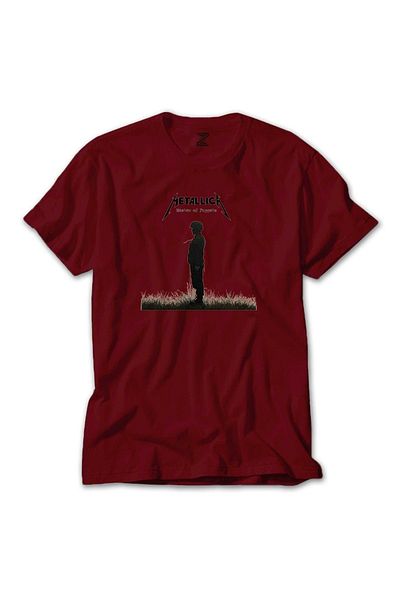 Z zepplin Κόκκινο T-shirt Metallica Master Of Puppets Metal Soldier
