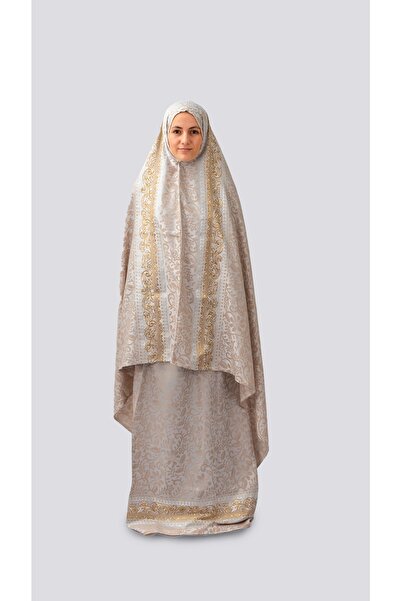 tulteks طقم صلاة من قطعتين بتطريز لامع - طقم صلاة من الفيسكون المقاوم للعرق