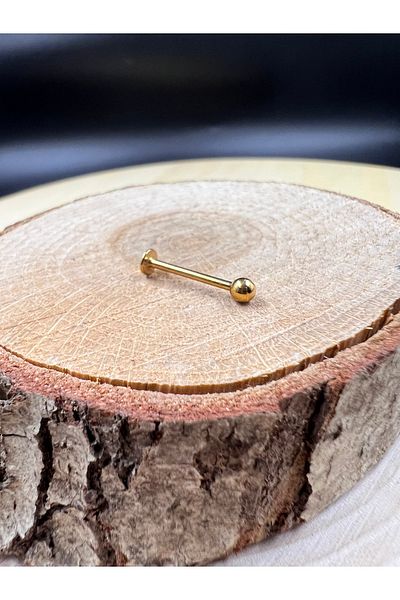 Karınca Piercing Gold Color Long Helix Tragus Ear Medusa Monroe Lip Labret Piercing
