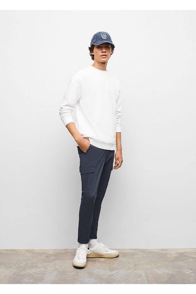 Mango Teen Cotton Cargo Pants