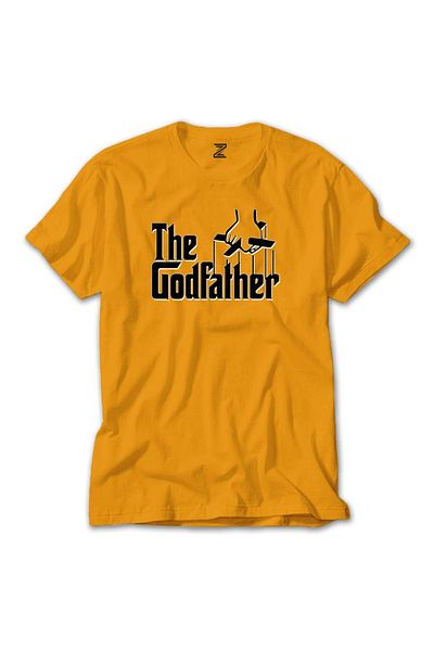 Z zepplin The Godfather Black Text Yellow T-shirt
