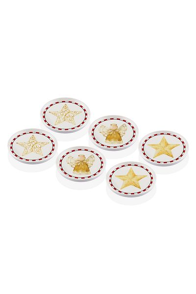 The Mia Globe New Year's Themed Snack Bowl 6 Pieces 10 Cm