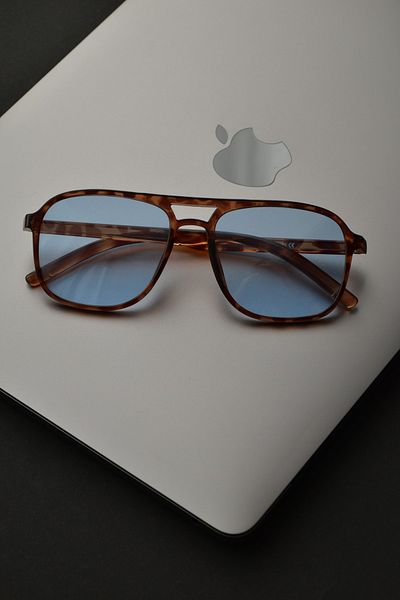 LOOKUP NEW Julian Unisex Women Men Uv400 Protected Leopard Blue Vintage New Season Sunglasses