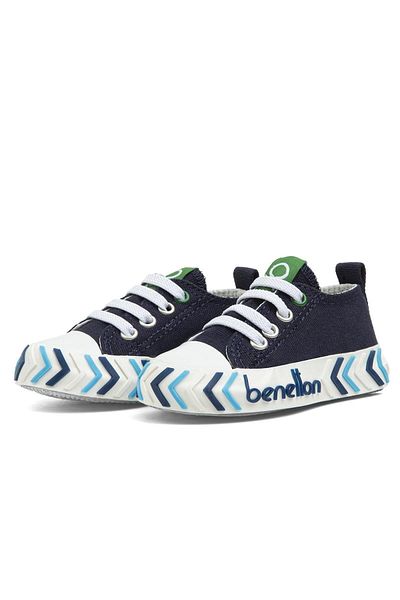 Benetton ®| Bn-30640 - 3394 Dark Navy Blue - Children's Sneakers