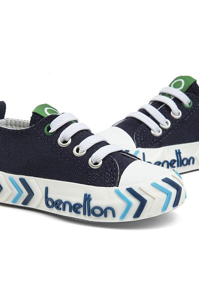 Benetton ®| Bn-30640 - 3394 Dark Navy Blue - Children's Sneakers