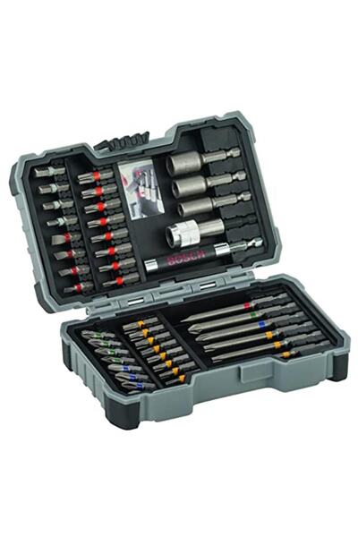 Bosch Professional Vidalama Ucu Seti, Gri, 43 Adet, Extra-hard Tornavida Ucu Ve Lokma Anahtarı Seti