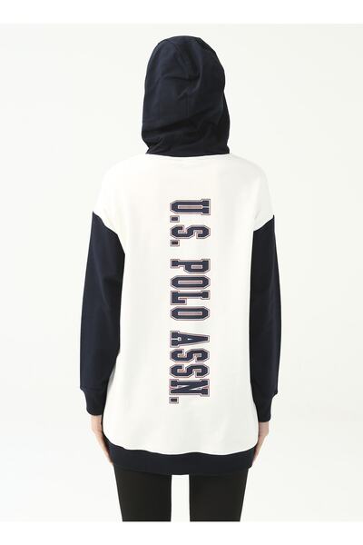 U.S. Polo Assn. Γυναικείο φούτερ με κουκούλα με στάμπα μπεζ Grant