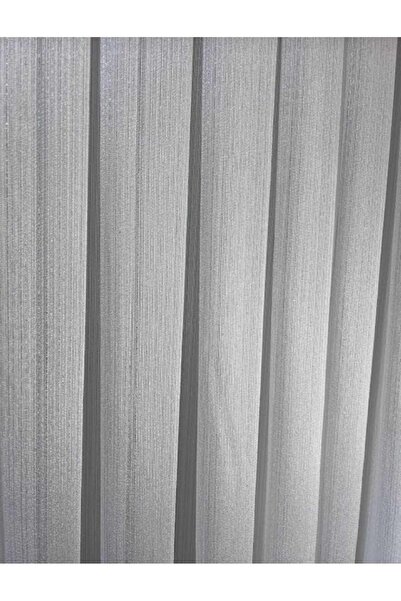Altuntaş Tasarım Ütü Istemez Kırışmaz Kar600 Desen Simli Tül Perde 1x2 Seyrek Pileli