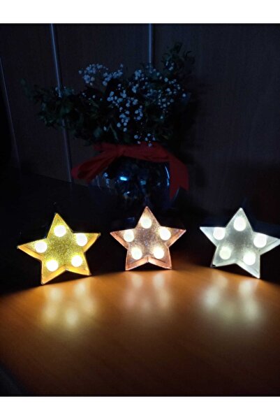 gaman Üç Renk Yıldız Şeklinde Dekoratif Yılbaşı Için Led Lamba