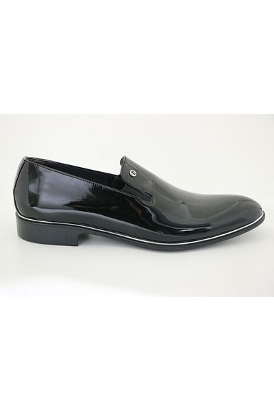 Pierre Cardin Μαύρα λουστρίνια ανδρικά κλασικά παπούτσια 114n560