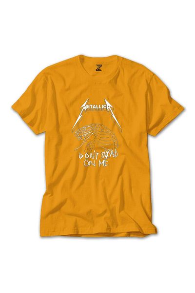 Z zepplin Κίτρινο T-shirt Metallica Don't Tread On Me