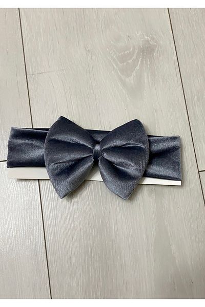 Mommyslab Pink Big Bow Velvet Bandana