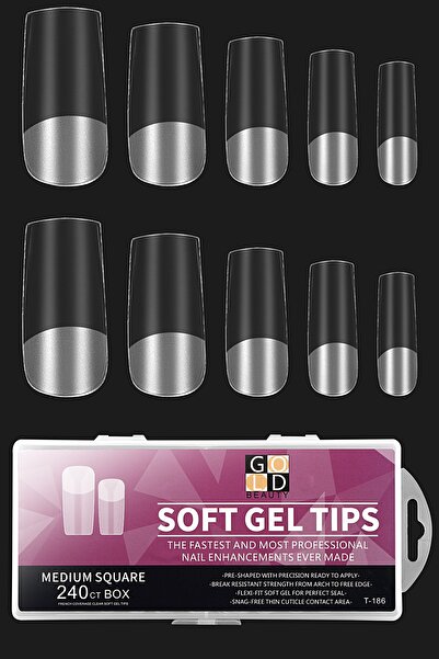 Gold Beauty 240'lı Soft Jel Tips & Yeni Nesil Kullanımı Kolay Yumuşak Jel Tips