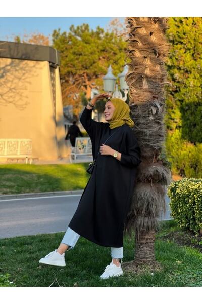 NS Moda Black Scuba Women's Tunic - Model 486