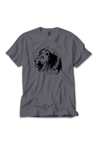 Z zepplin Γκρι μπλουζάκι Black Lion Silhouette