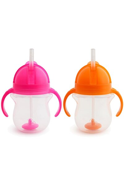 Munchkin Tıklama Kilitli Uçlu Alıştırma Bardağı,6ay+,207ml,2li Paket