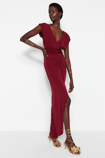 Trendyol Collection Abendkleid & Abschlusskleid - Bordeaux - Shift