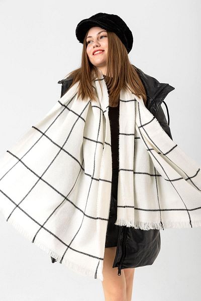 Saria Moda Square Pattern Soft Women's Shawl 70x180