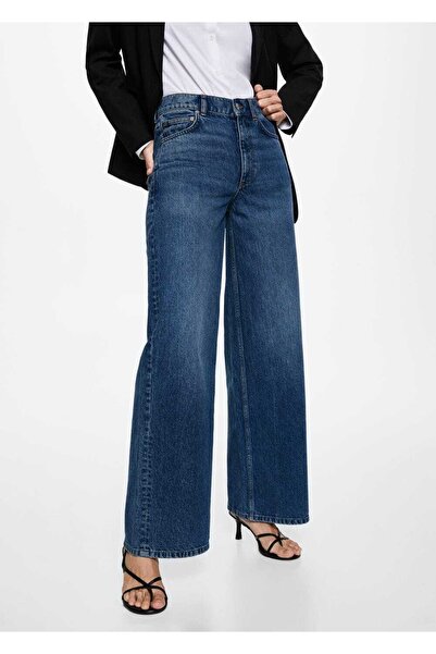 MANGO Woman Wide Leg Orta Belli Jean