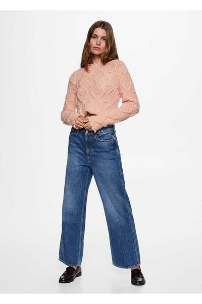 MANGO Woman Knit Detailed Knitwear Sweater