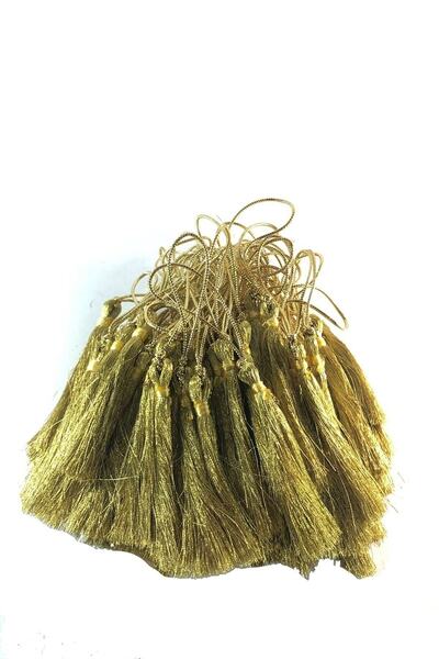 Hobigram Gold Simli Ithal Tekli Püskül 6 Cm 10 Adet – Diğer Parti Malzemeleri...