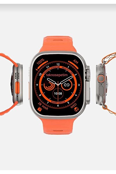 teknosepetim Watch 8 Uyumlu Ultra Tam Ekran Smart Watch Akıllı Saat