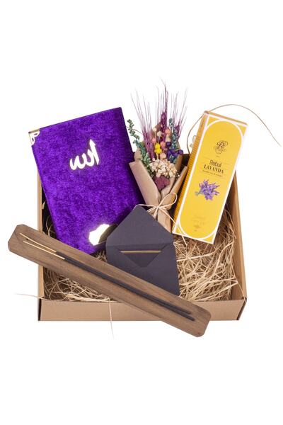 Manidar Hediye Mor Sever Anneye Manevi Hediye Seti- Anneler Gününe Özel Hediy...