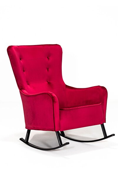 SANDALİE Melina Sallanır Berjer Tv Koltuğu Dinlenme Koltuğu - Kırmızı