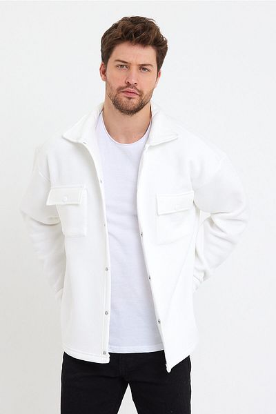 Quik-max White Oversize Shirt - Three Thread