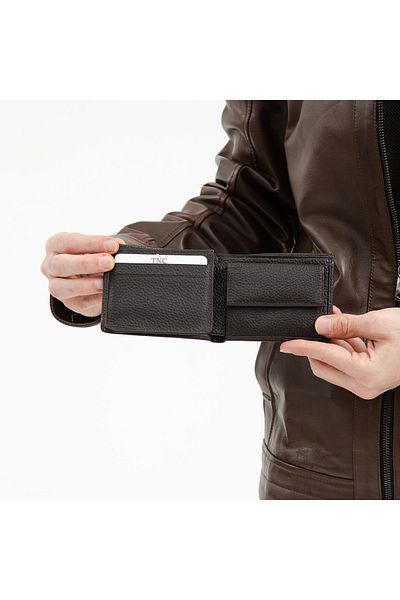 Tamer Tanca Men's Leather Wallet Wallet, card holder, keychain 862 1417 Erk Czdn Sk22/23