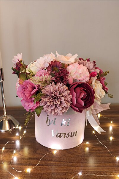 FilizKonuk Kutuda Yapay Çiçek, Sevgili Doğum Günü Hediyesi, Öğretmenler Günü ...