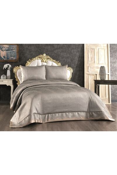 Homeart Nature Şık Elyaflı Astarlı Çift Kişilik Yatak Örtüsü