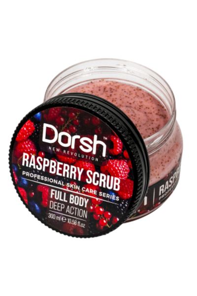 Dorsh Raspberry + Carbon Face and Body Scrub Full Body Peeling 300 ml