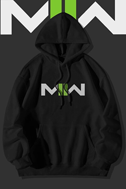 wicromed Φούτερ με κουκούλα με κουκούλα μοντέρνα Warfare 2 με στάμπα μαύρου κ...