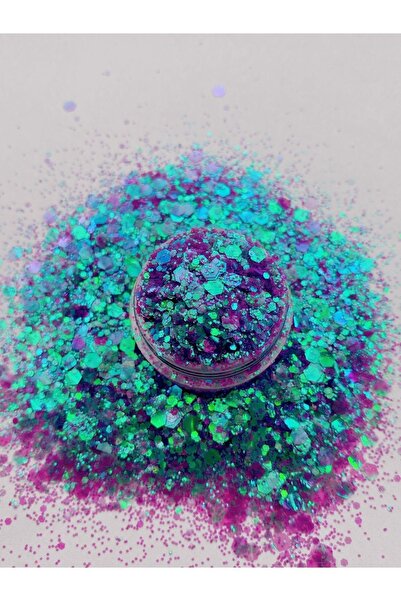 Sirius Hobi Epoksi Reçine Magic Touch Tırnak Makyaj Chunky Glitter 8 gr Holog...