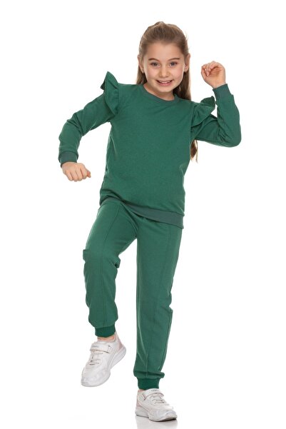 Cici kız Baby Junior Girl's Seasonal Top and Bottom Set with Frilly Sleeves