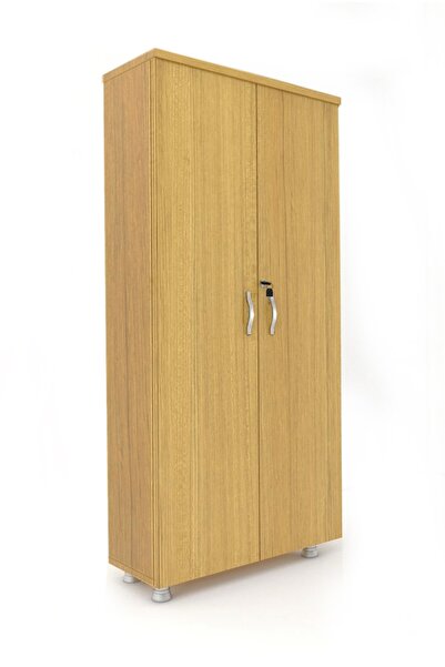 ELİZZA Modüler Dünyası Tam Kapaklı Kitaplık Dosya Dolabı Teak - 80x38x188 Md0101010302