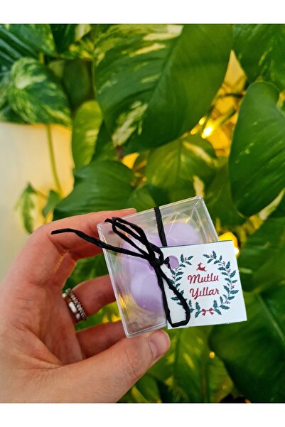 Verda Desing Yılbaşı Hediyesi Notlu Kutulu Lila Küçük Bubble El Yapımı Dekora...