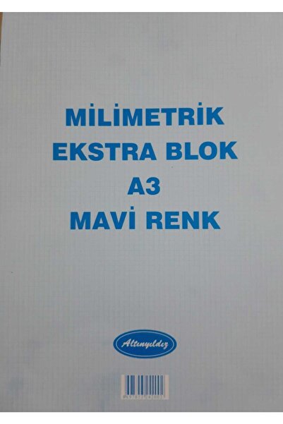 altıyıldız Milimetrik Ekstra Blok A3 Mavi Renk