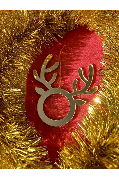 Mini Tasarım Atölyem زخرفة شجرة عيد الميلاد من القرن الذهبي بليكسي