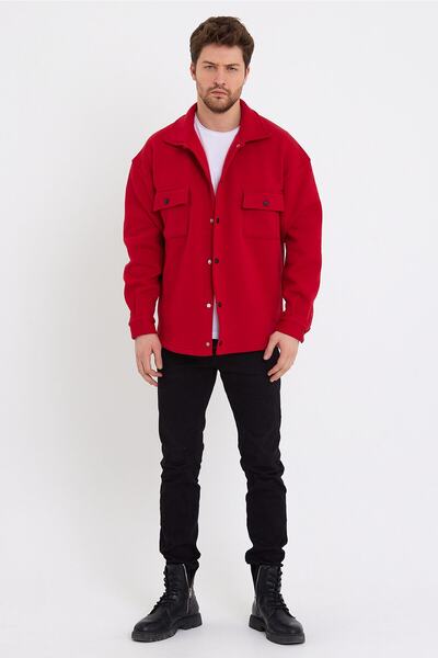 Quik-max Red Oversize Shirt - Three Thread