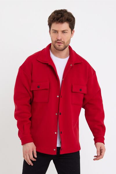 Quik-max Red Oversize Shirt - Three Thread