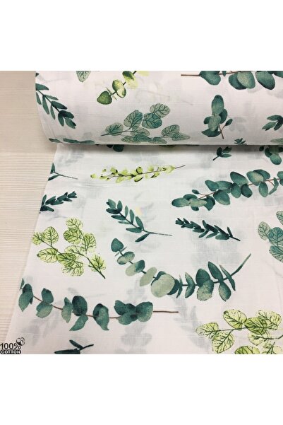 Renk Tekstil Desenli Doğal %100 Pamuklu Müslin Kumaş