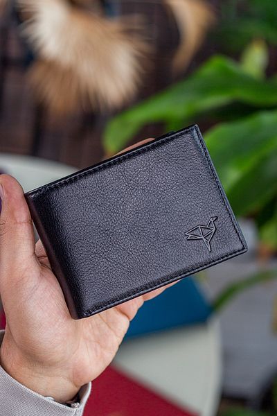 Garbalia Arsenal Genuine Leather - Black RFID Blocking Men's Horizontal Wallet