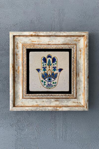 Oscar Stone Decor Çerçeveli Taş Duvar Dekoru Tablo 20cm X 20cm Fatma Ana Eli ...