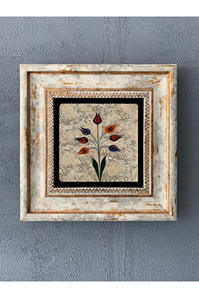 Oscar Stone Decor Çerçeveli Taş Duvar Dekoru 20x20 cm Desen