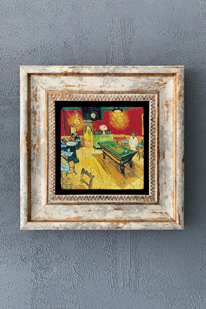 Oscar Stone Decor Çerçeveli Taş Tablo 20x20 Cm Wall Decor Van Gogh Eserleri